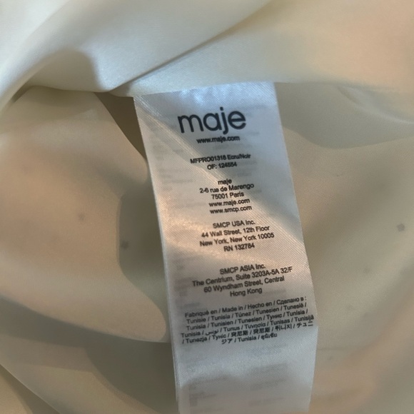 Maje Reto Asymmetrical Long Sleeved Dress Size 36/US4 galaxies of stars - Picture 5 of 7